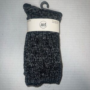 NWT Black with sliver long socks